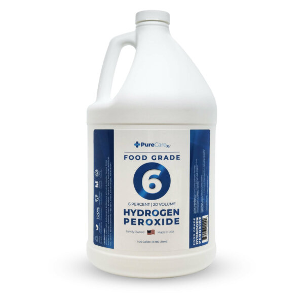 1 Gallon Bottle of 6% Food Grade Hydrogen Peroxide