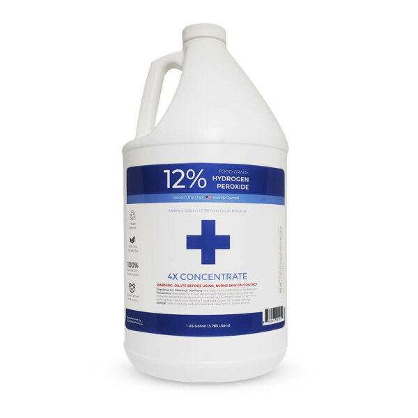 1 Gallon 12% Food Grade Hydrogen Peroxide