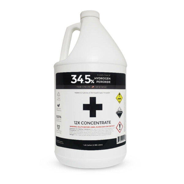 34.5% Hydrogen Peroxide Bottle