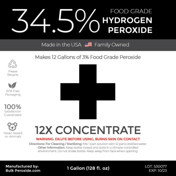 34.5% Food Grade Hydrogen Peroxide