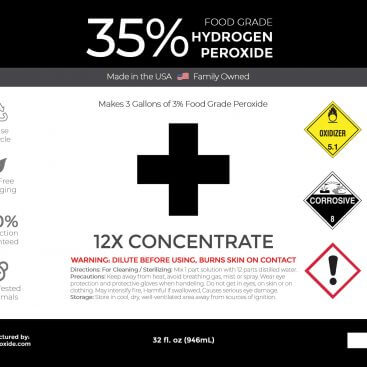 35% Hydrogen Peroxide 32oz