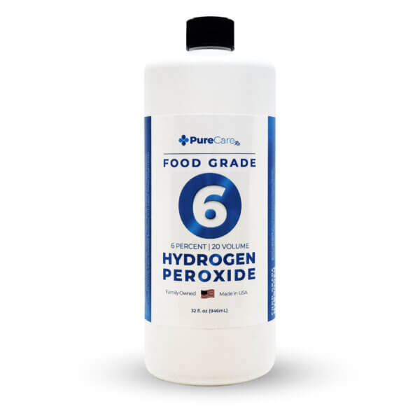 32oz Bottle of 6% Food Grade Hydrogen Peroxide
