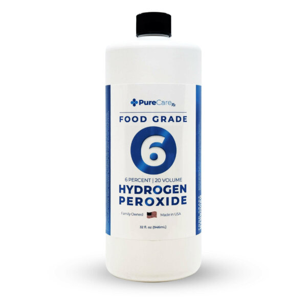 32oz Bottle of 6% Food Grade Hydrogen Peroxide