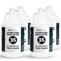 4 Gallons of 35% Food Grade Hydrogen Peroxide