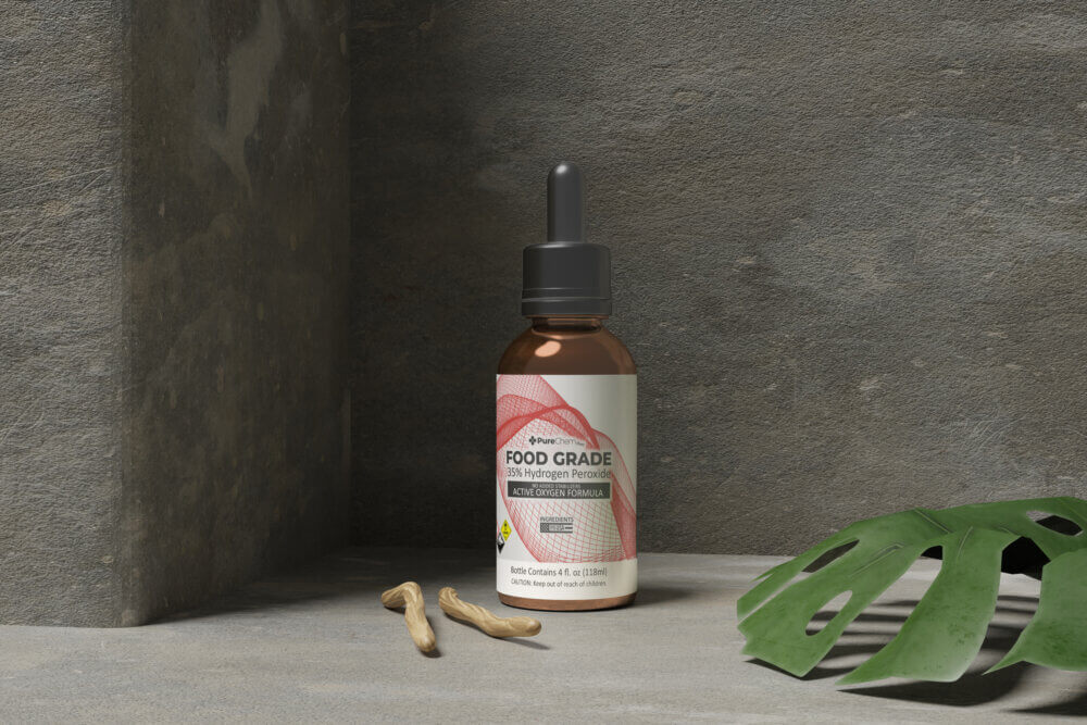 35% Food Grade Hydrogen Peroxide 4oz Glass Dropper - Image 4